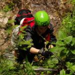 on Mauri e Miki Ferrata Burrone Giovanelli